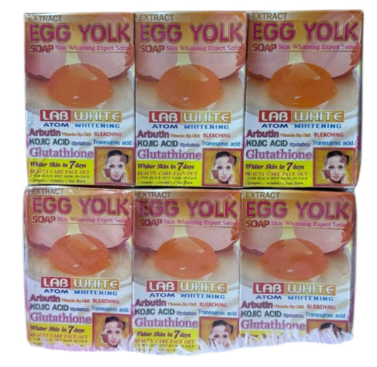 Lab white egg soaps
